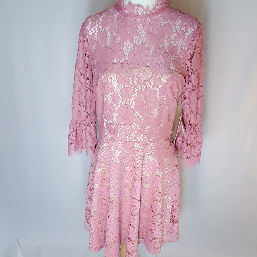 Pink Lace Dress